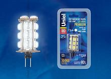 Лампа светодиодная (03962) G4 2,5W 6500K капсульная матовая LED-JC-12/2,5W/DW/G4