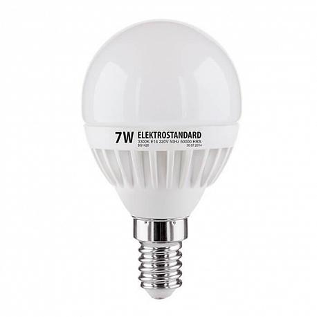 Лампа светодиодная Elektrostandard E14 7W 3300K матовая 4690389085376