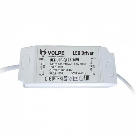 Драйвер Volpe 90V 36W IP20 0,4A UET-ULP-Q122-36W UL-00000438