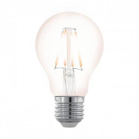Лампа светодиодная филаментная диммируемая Eglo E27 4W 2200К прозрачная 11705