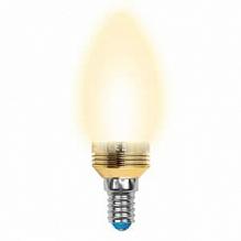 Лампа светодиодная (10058) Uniel E14 5W 3000K матовая LED-C37P-5W/WW/E14/FR ALC02GD