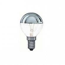 Лампа накаливания Е14 40W шар серебро/прозрачный 30040