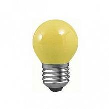 Лампа накаливания Е27 25W шар желтый 40132