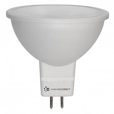 Лампа светодиодная Наносвет GU5.3 6W 4000K матовая LE-MR16A-6/GU5.3/840/12V L111