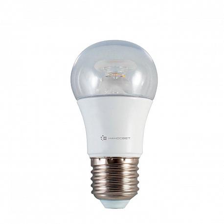 Лампа светодиодная диммируемая Наносвет E27 7,5W 2700K прозрачная LC-P45CL-D-7.5/E27/827 L234