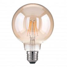 Лампа светодиодная филаментная Elektrostandard E27 6W 3300K прозрачная 4690389100987