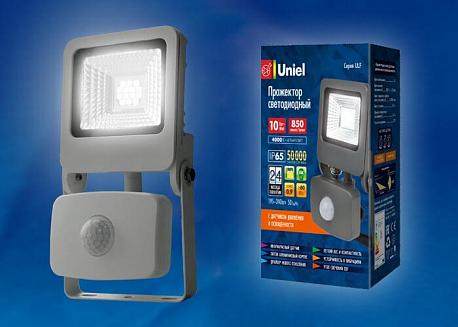 Прожектор светодиодный (UL-00003477) Uniel 10W 4000K ULF-F37-10W/NW