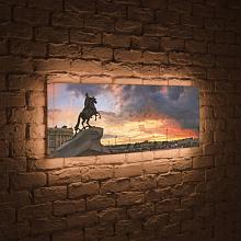Лайтбокс панорамный Медный всадник 35x105-p031