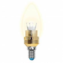 Лампа светодиодная Uniel E14 5W 3000K прозрачная LED-C37P-5W/WW/E14/CL ALC02GD 10057