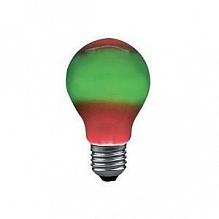 Лампа накаливания AGL Е27 25W груша красная/зеленая 40040