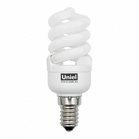 Лампа энергосберегающая (01157) Uniel E14 8W 2700K матовая ESL-S41-08/2700/E14