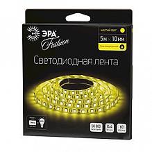 Светодиодная влагозащищенная лента ЭРА 14,4W/m 60LED/m 5050SMD желтый 5M LS5050-60LED-IP65-Y-5m