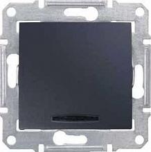 Выключатель одноклавишный 2P с красной подсветкой Schneider Electric Sedna 16A 250V SDN0201270