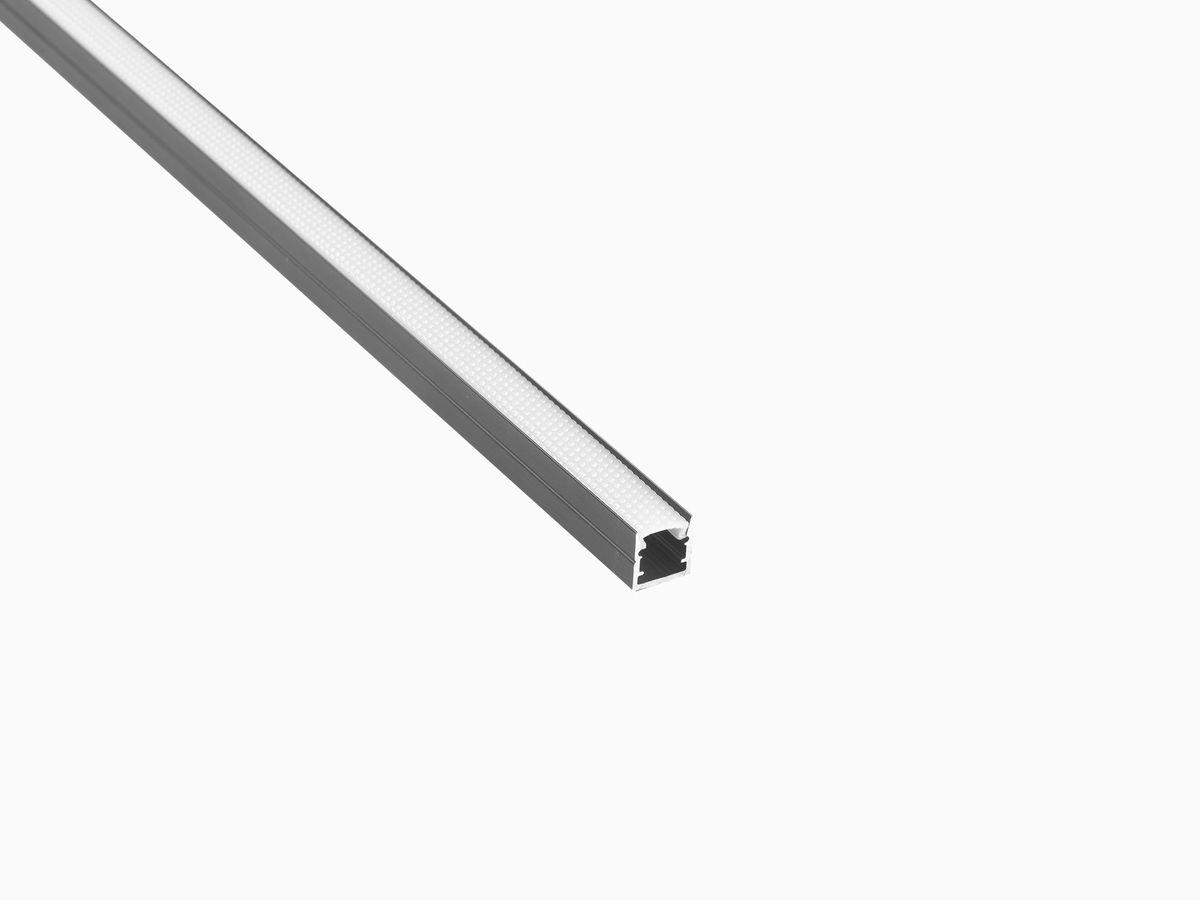 Светодиодные лент Профиль накладной LEDS POWER СПН1010 алюм. черный с призм.рассеивателем 2м черный металл