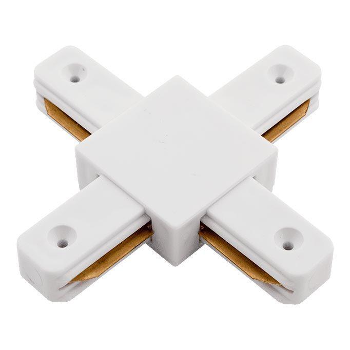 Трековые систем Коннектор X-образный SWG KXZ-WH-X 002031 белый металл