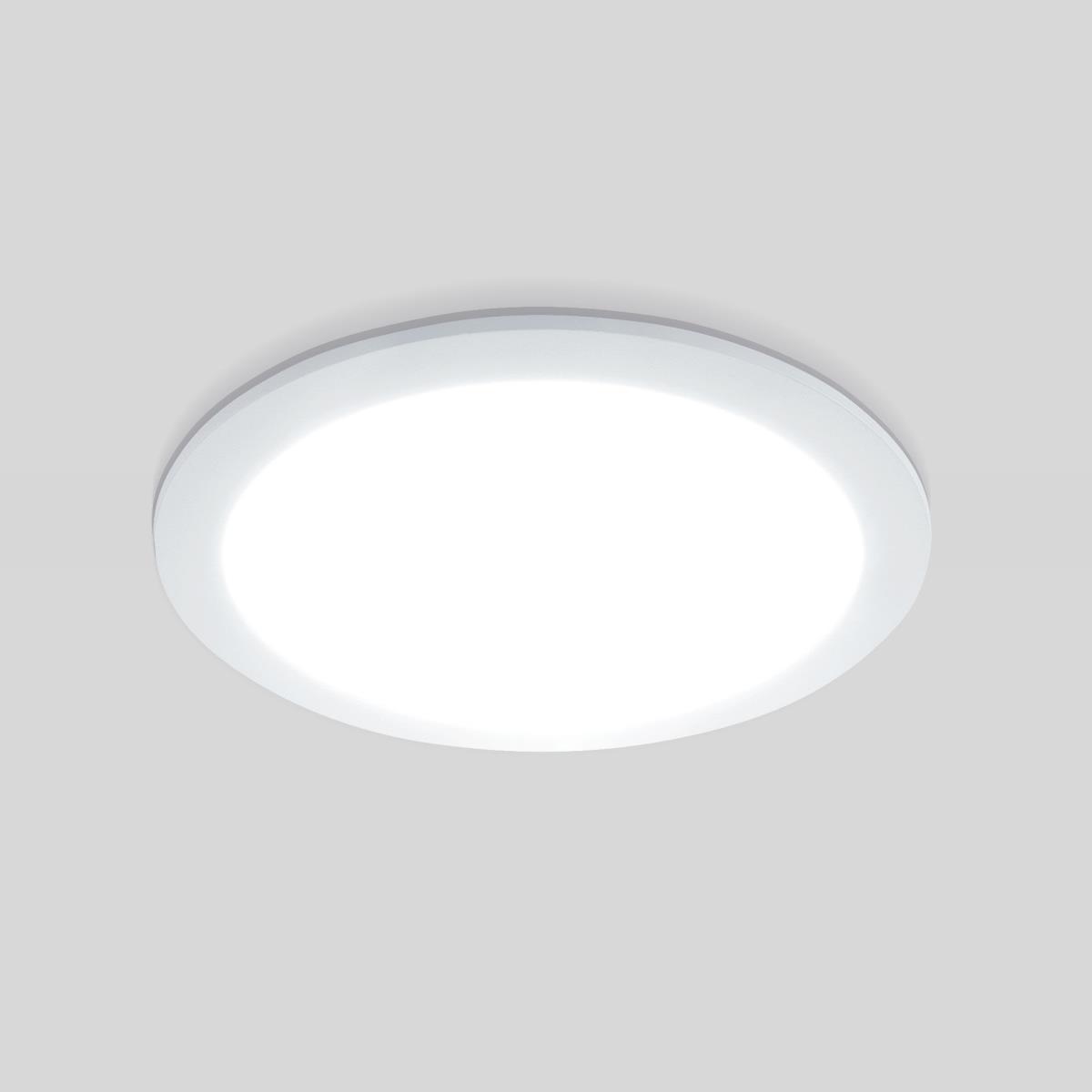 Офисное освещение Встраиваемый светодиодный светильник Elektrostandard DLR003 24W 4200K a034917 белый пластик