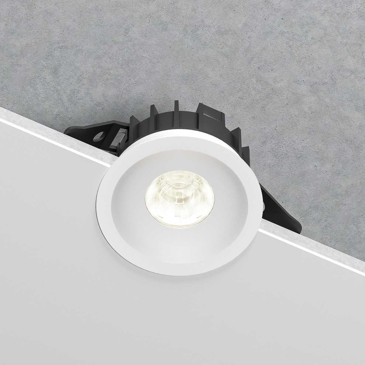 Офисное освещение Встраиваемый светодиодный светильник Elektrostandard Combi 25067 / LED a069005 белый металл