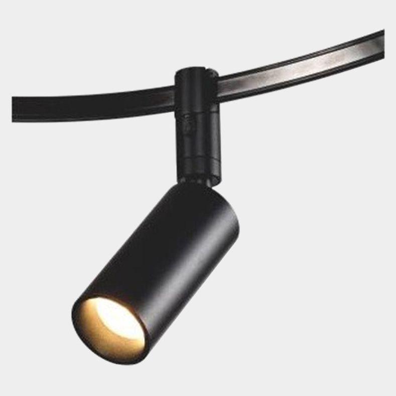 Трековые светильник Трековый светодиодный светильник Italline black черный металл