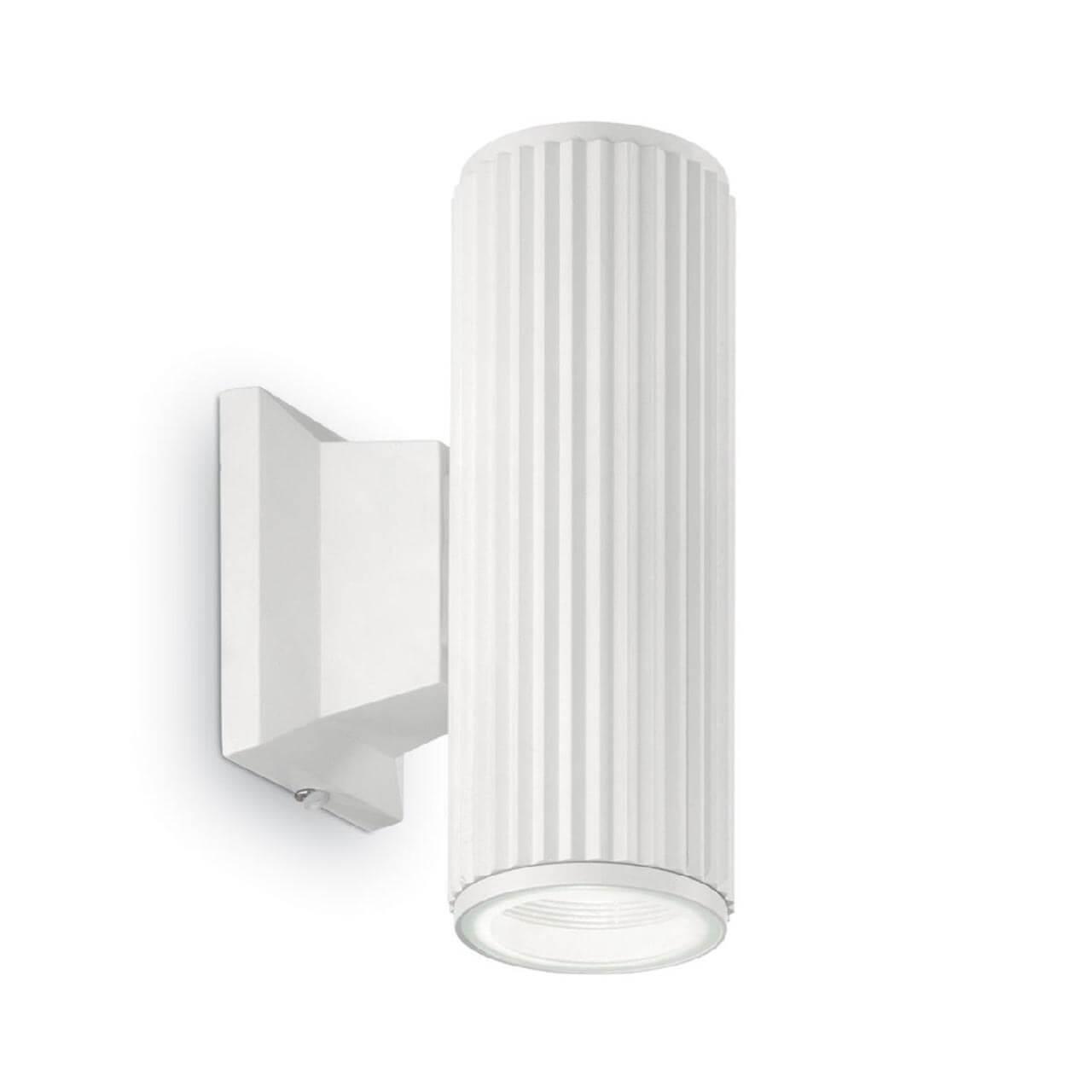 Уличное освещение Уличный настенный светильник Ideal Lux Base AP2 Bianco 129457 белый металл