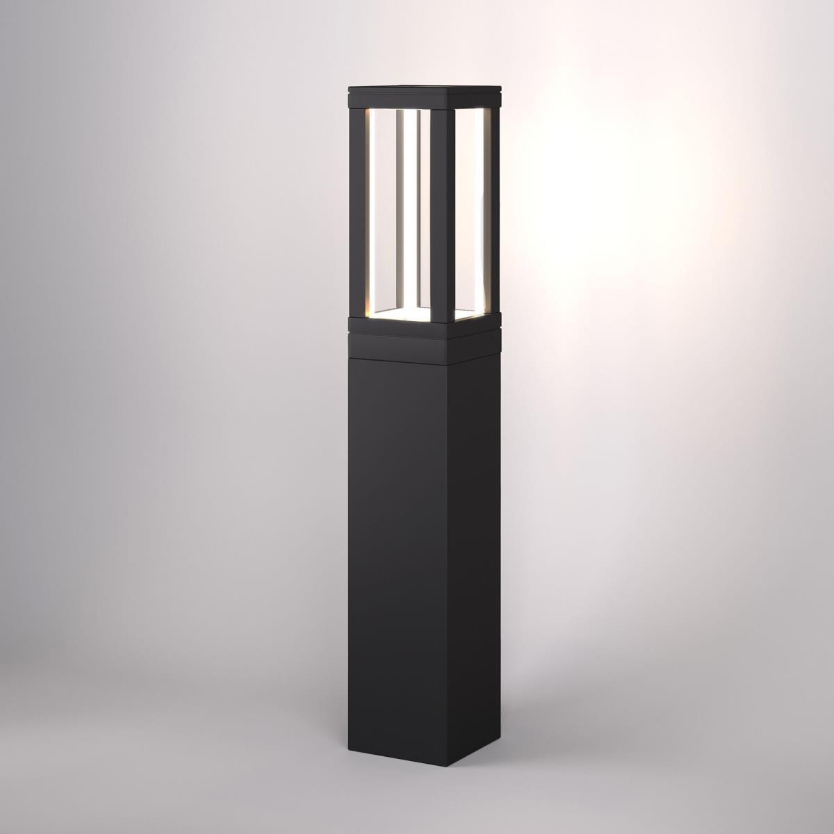 Уличное освещение Уличный светодиодный светильник Elektrostandard Frame 1529 Techno Led черный a051859 черный металл