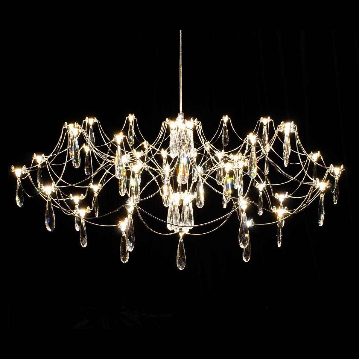 Подвесная люстра Подвесная светодиодная люстра Kink Light Галанта 07889-80,02(21) хром металл