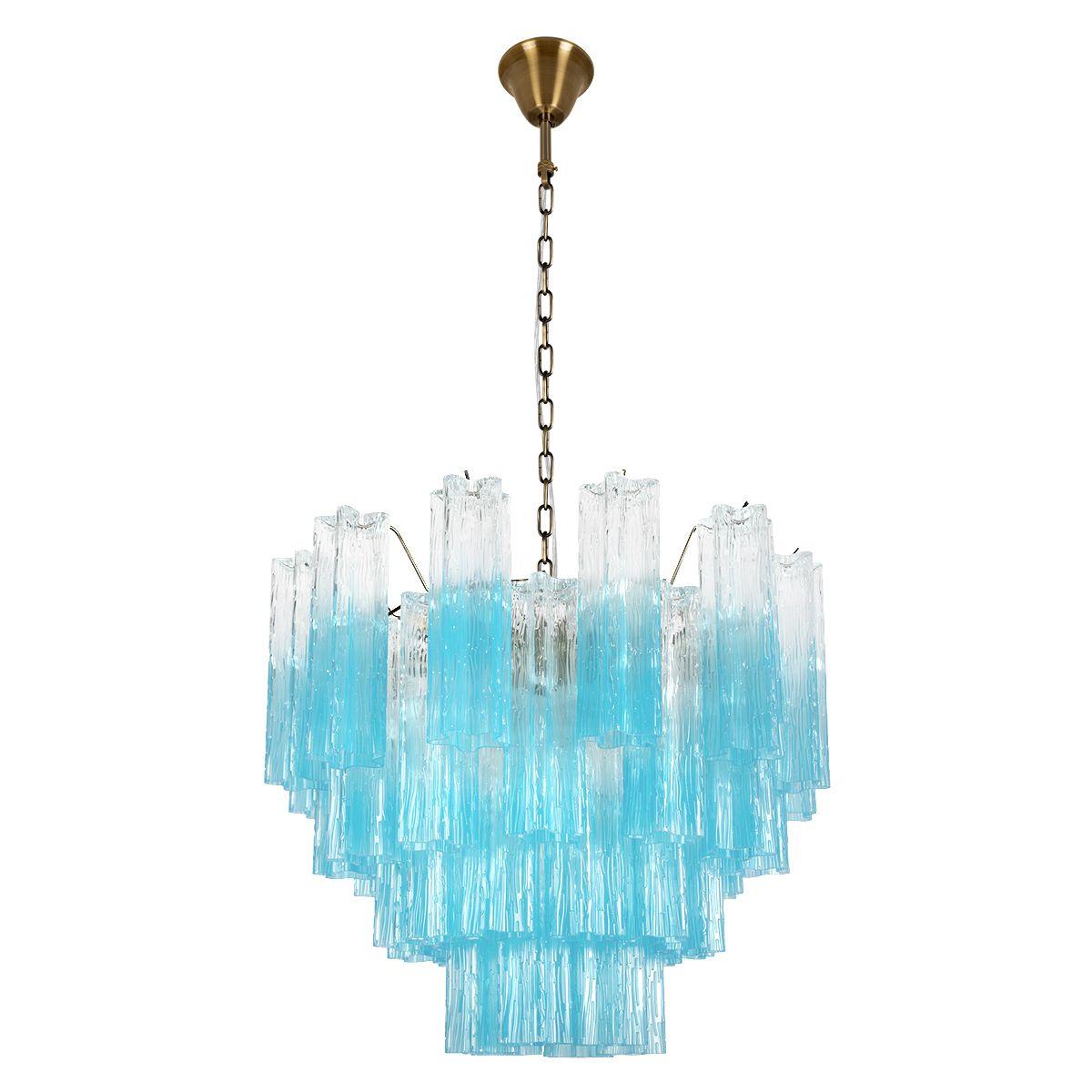 Подвесная люстра Люстра Murano 10580 600 Clear blue голубой стекло