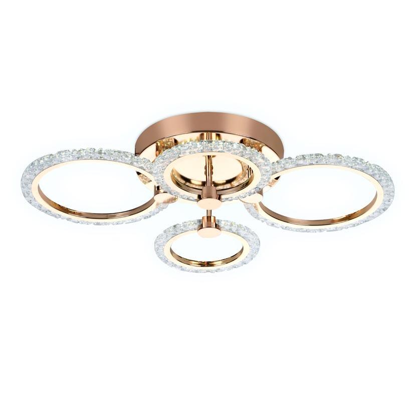 Потолочная люстра Потолочная светодиодная люстра Ambrella light Original золото пластик