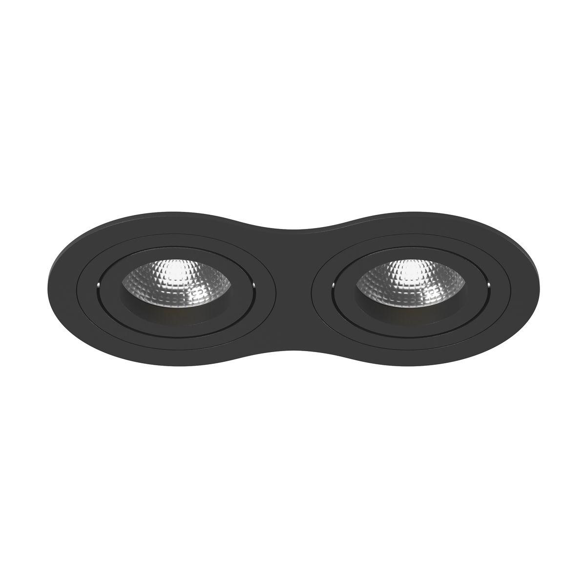 Светильник Комплект из светильника и рамки Lightstar Intero 16 (217627+217607+217607) черный металл