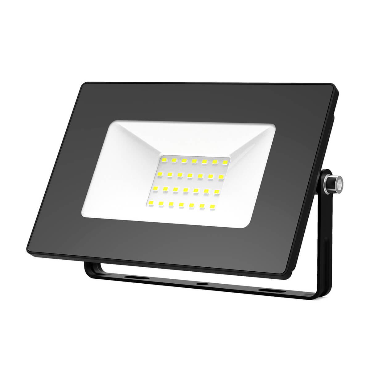 Уличное освещение Прожектор светодиодный Gauss Elementary 30W 4000К 613100230 черный стекло