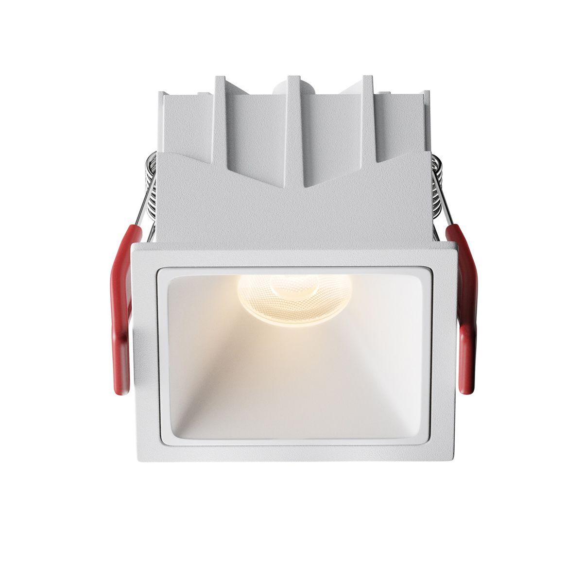 Офисное освещение Встраиваемый светильник Maytoni Technical Alfa LED DL043-01-10W3K-SQ-W-1 белый металл
