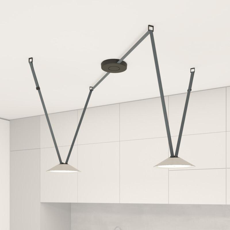Трековые систем Комплект ременной трековой системы Denkirs Belty Set DK55SET03-04-DB белый металл