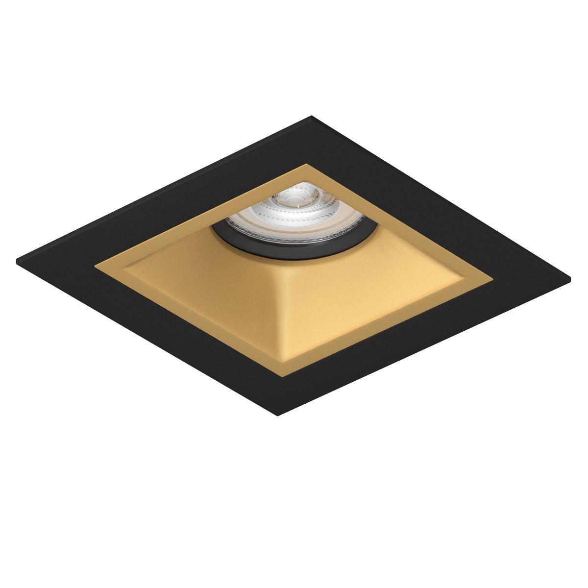 Светильник Комплект со светильником Lightstar Domino Quadro (214517+214503+214007) золото пластик