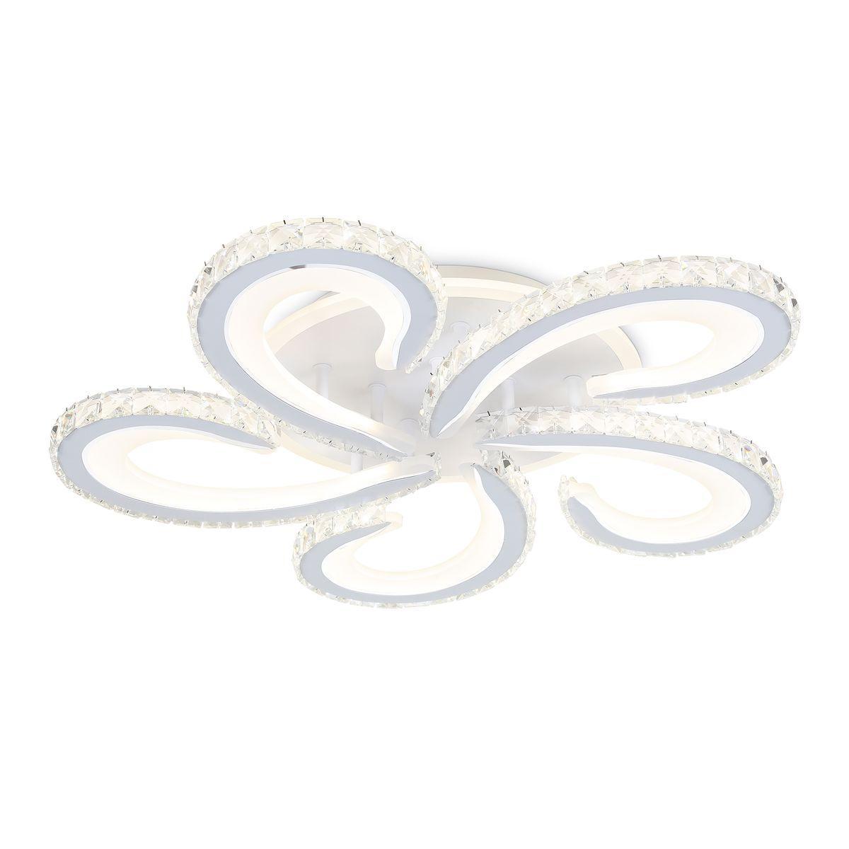 Потолочная люстра Потолочная светодиодная люстра Ambrella light Acrylica Ice белый металл