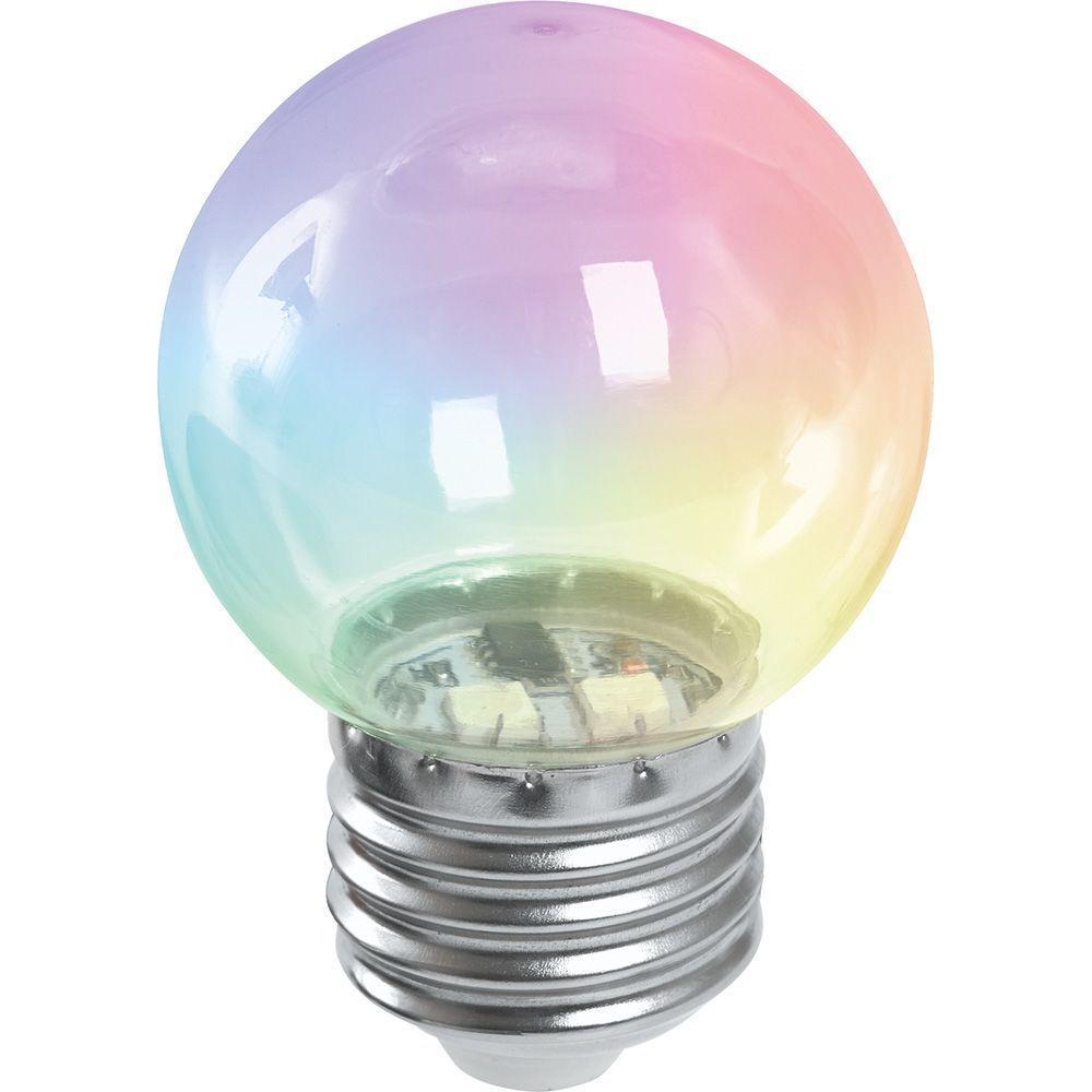 Лампочк Лампа светодиодная Feron RGB прозрачный прозрачный пластик