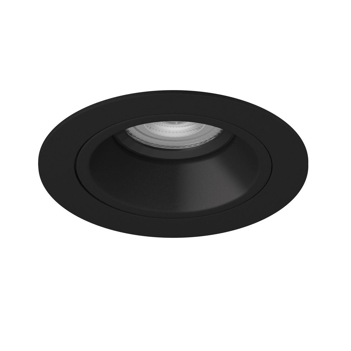 Светильник Комплект со светильником Lightstar Domino Round (214617+214607+214007) черный пластик