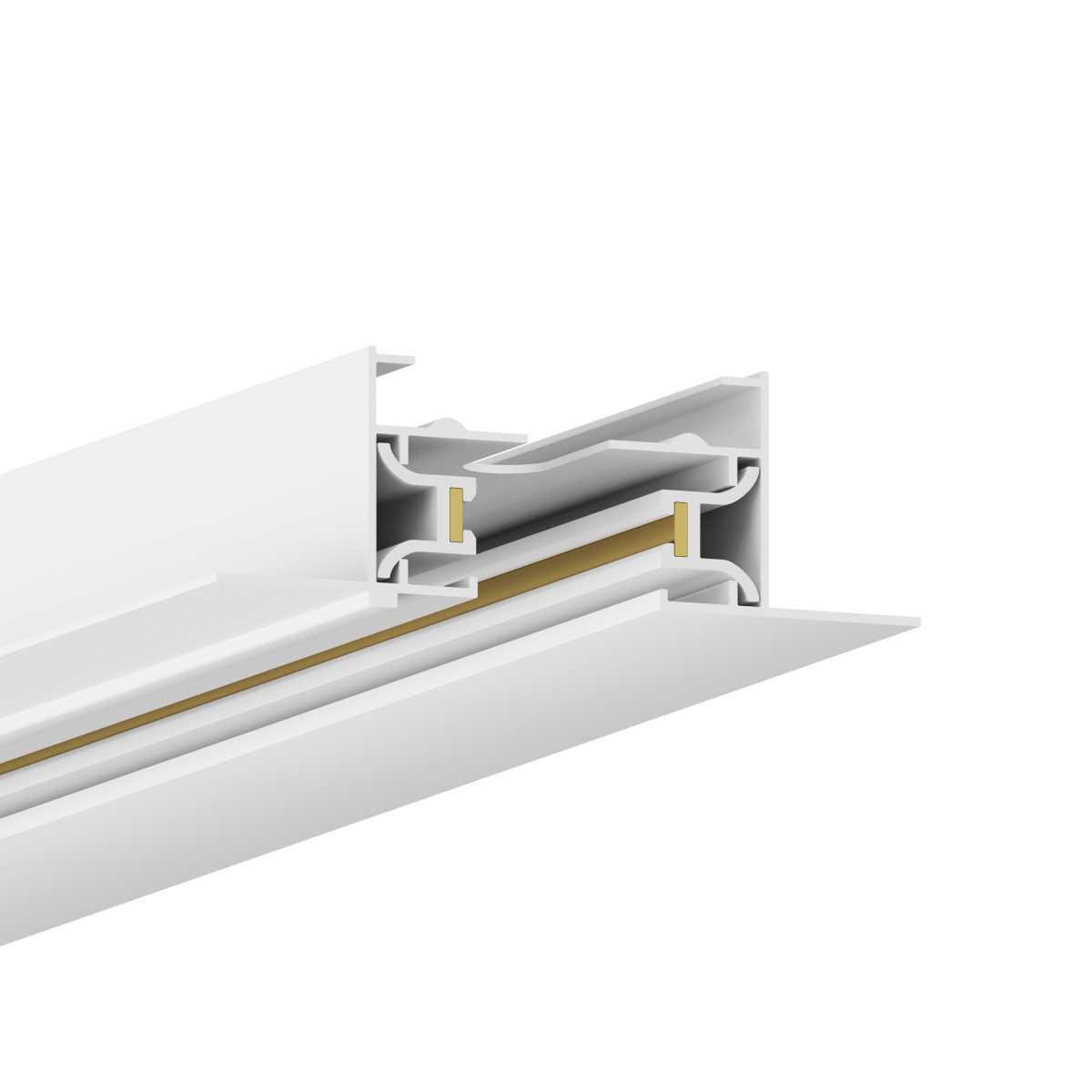 Трековые систем Шинопровод Hesby Lighting Skylite встраиваемый Однофазный 220В-2м, белый HSBL_0037 белый металл