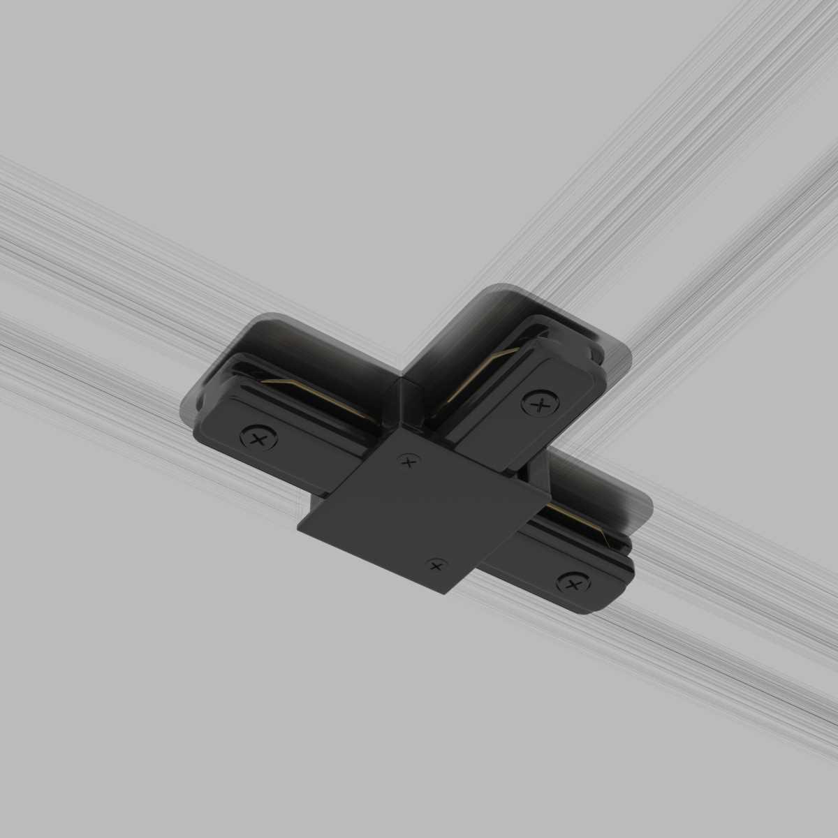 Трековые систем Коннектор Т-образный Elektrostandard TRC-1-1-T-BK a039510 черный пластик