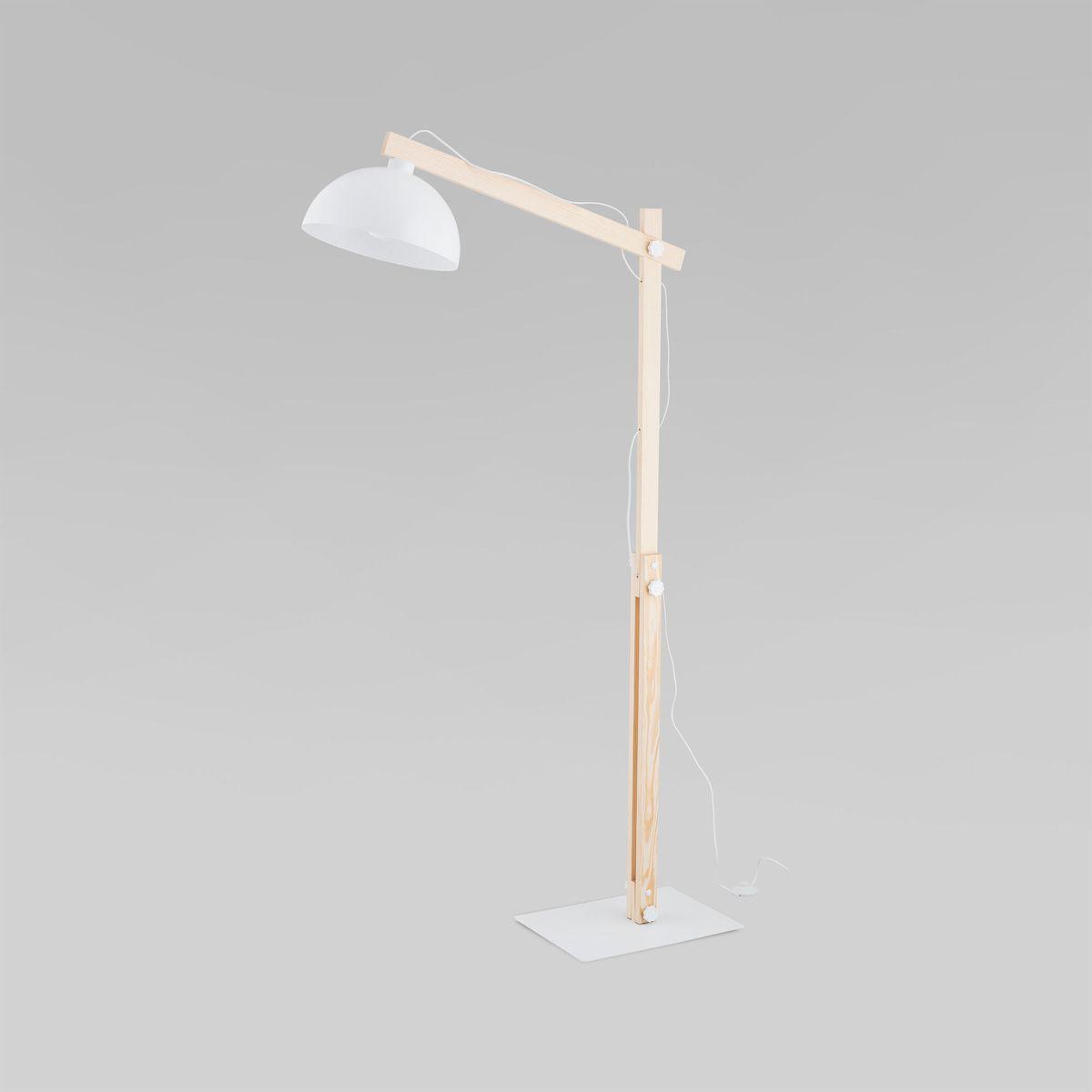 Торшер Торшер TK Lighting в скандинавском стиле коричневый дерево / шпон