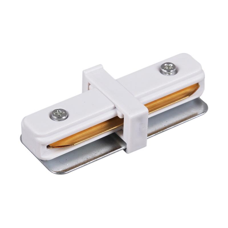 Трековые систем Коннектор Reluce RL 06037 straight connector WT белый металл