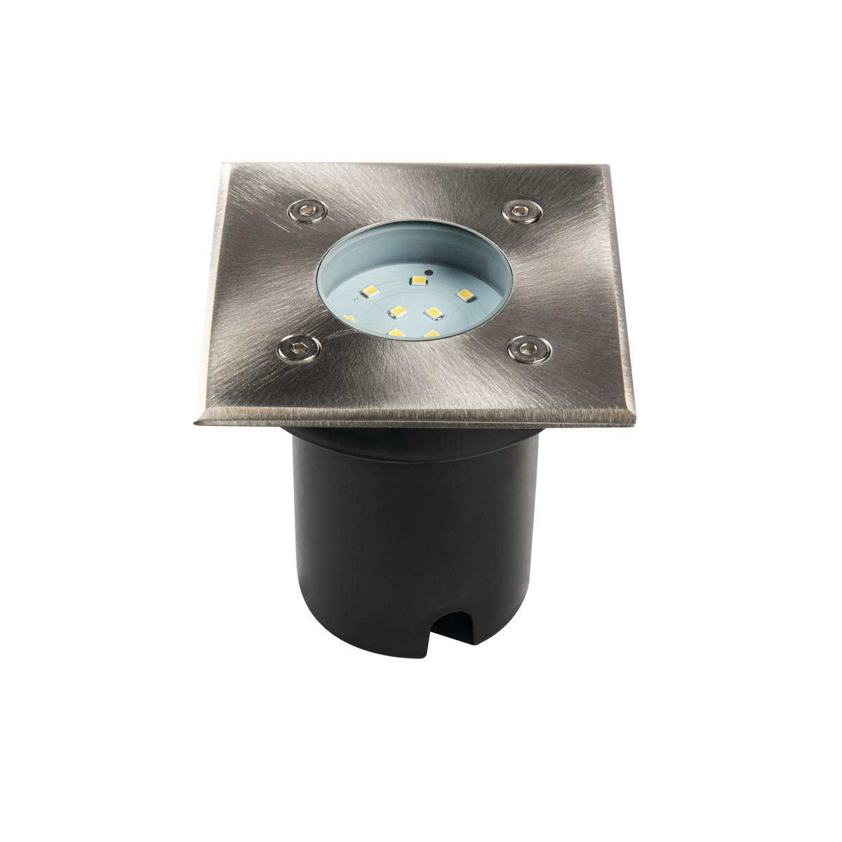 Уличное освещение Грунтовый светильник Kanlux GORDO N 1W CW-L-SR 18192 серебро металл