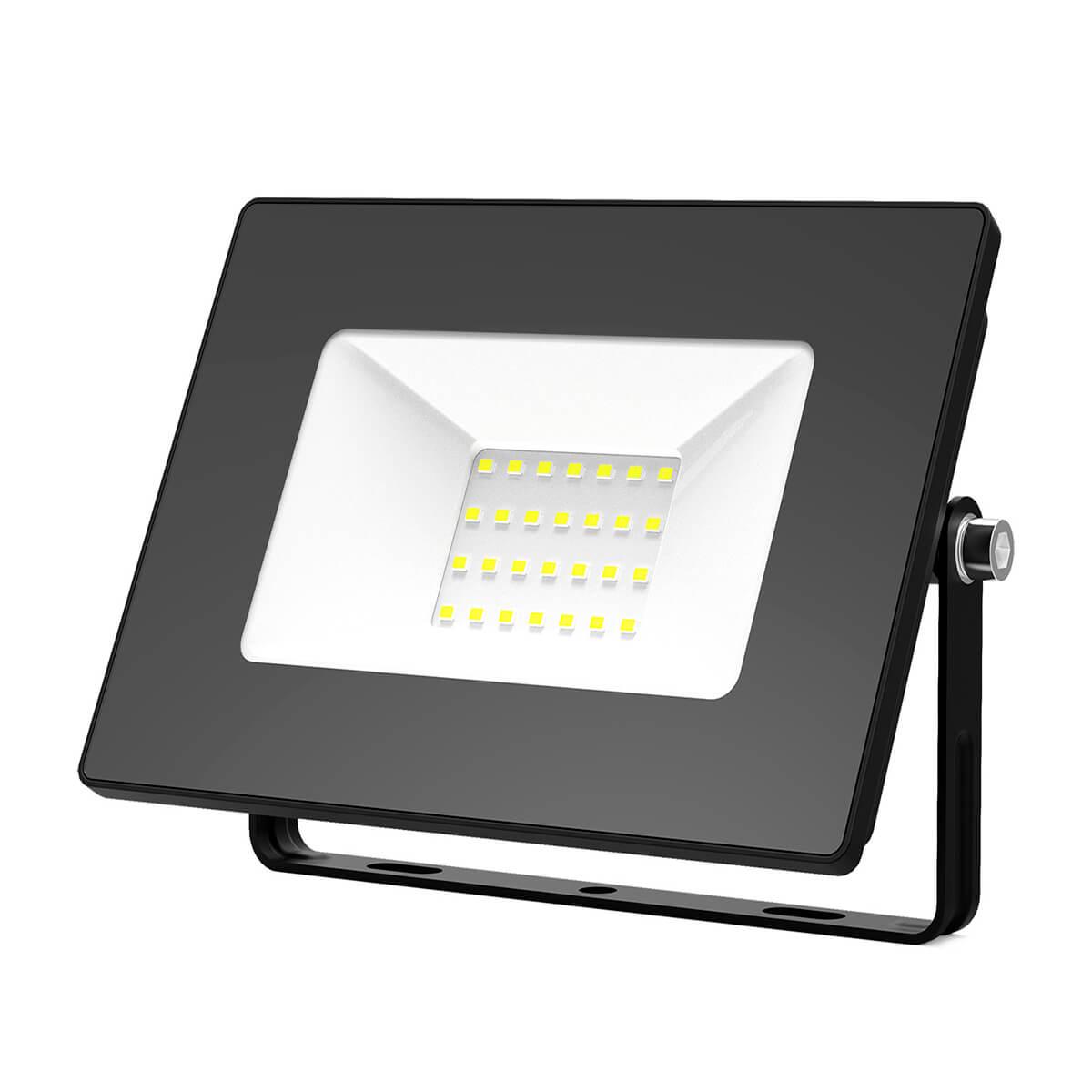 Уличное освещение Прожектор светодиодный Gauss Elementary Промо 30W 6500К 613100330P черный стекло