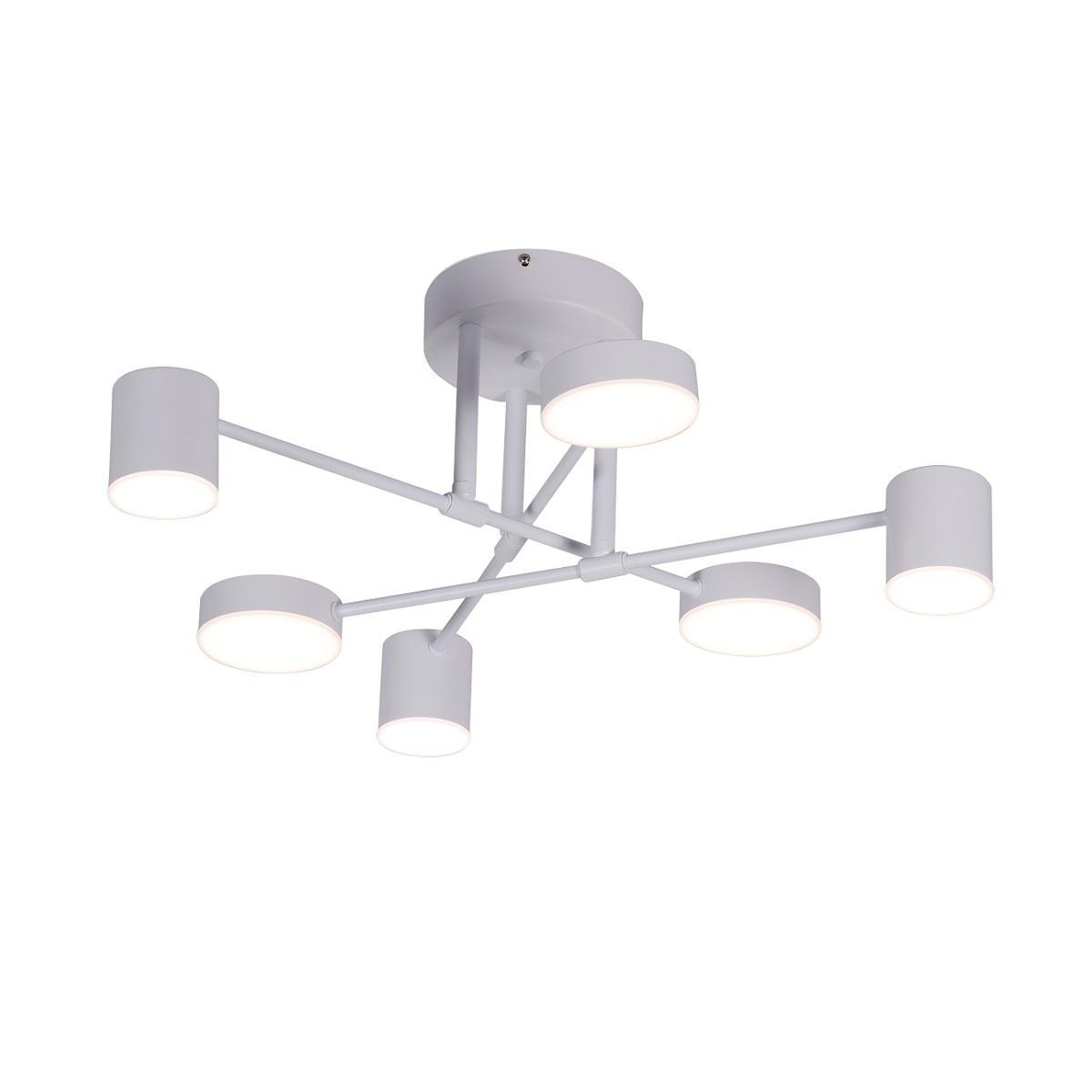 Люстры на штанге Потолочная светодиодная люстра Kink Light Мекли 07649-6D,01() белый металл