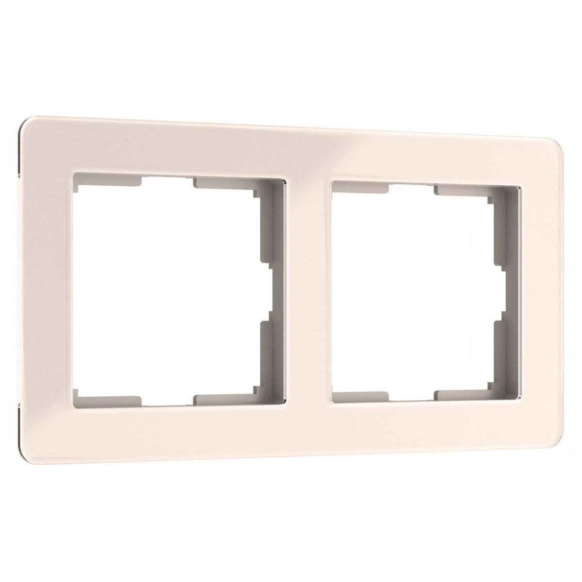 Электротовар Рамка Werkel Acrylic на 2 поста айвори W0022743 4690389186288 бежевый