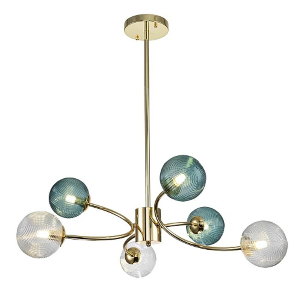 Люстры на штанге Люстра Selva 11032 6R Gold золото металл