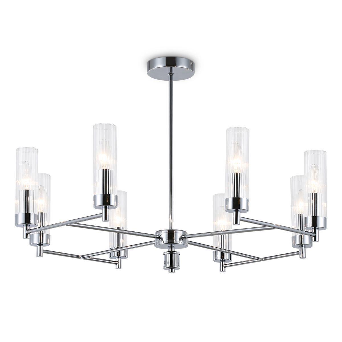 Люстры на штанге Люстра Ambrella Light High Light Modern хром стекло
