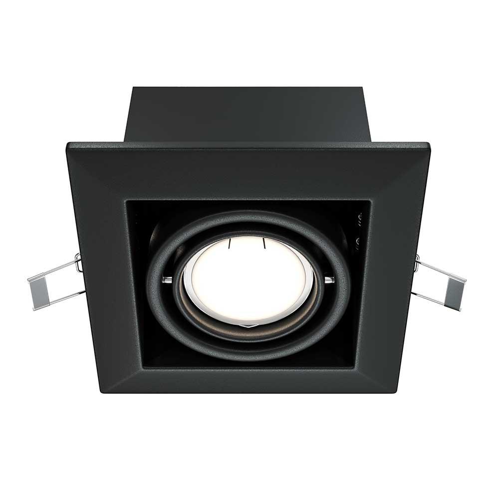 Офисное освещение Встраиваемый светильник Maytoni Metal DL008-2-01-B черный металл