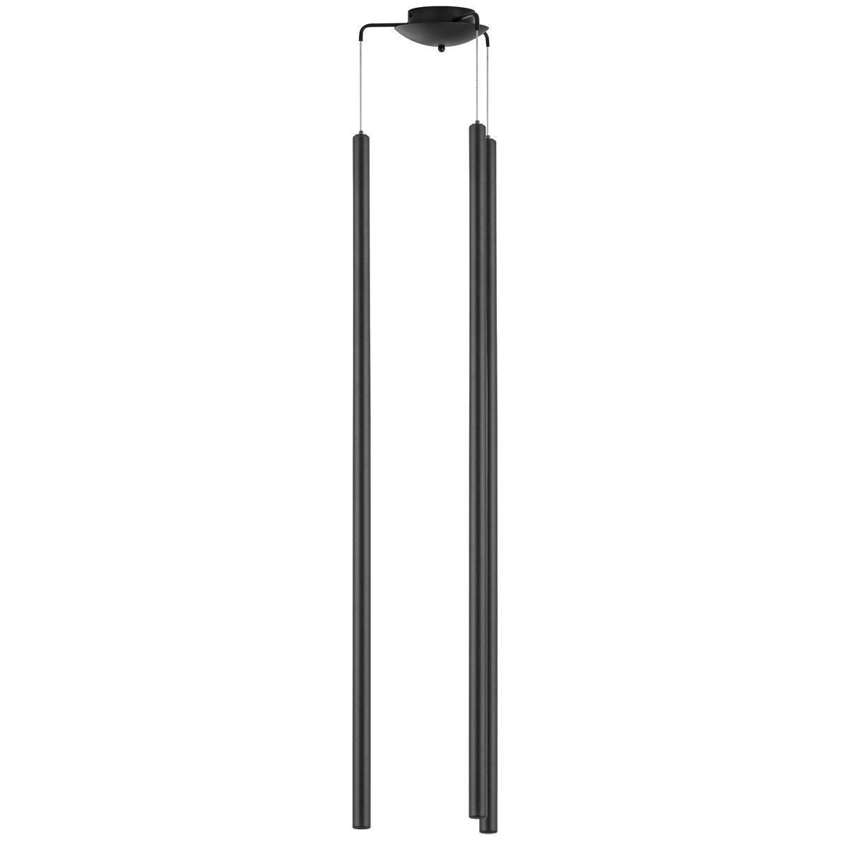 Светильник Комплект с подвесной люстрой Lightstar Tubo (574717+747437 (3шт) в стиле минимализм черный металл