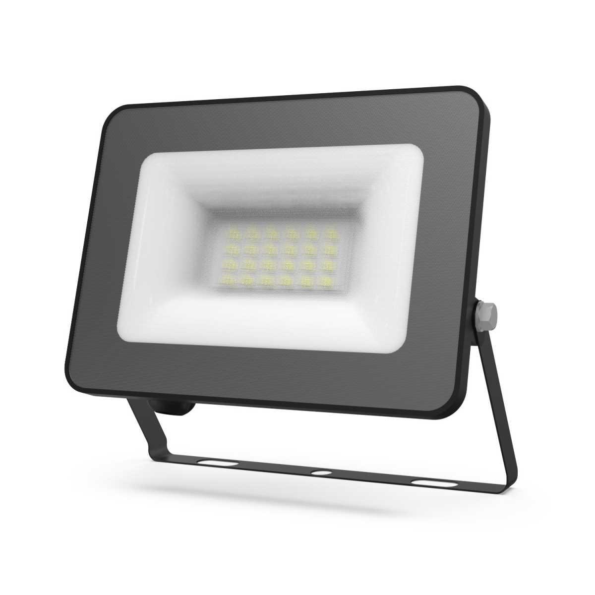 Уличное освещение Прожектор светодиодный Gauss Qplus 20W 6500К 613511320 черный стекло