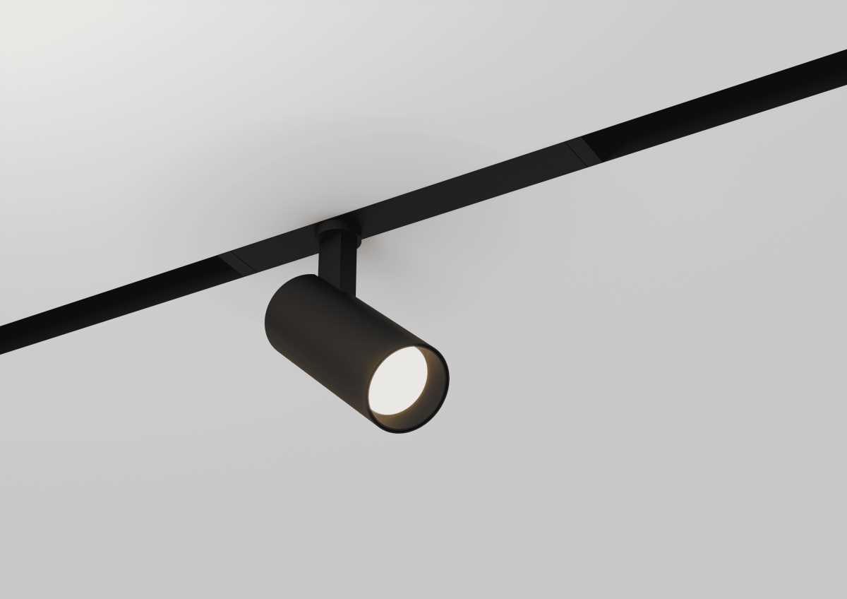 Трековые светильник Светильник трековый Crystal Lux CLT 0.35 003 BL черный металл