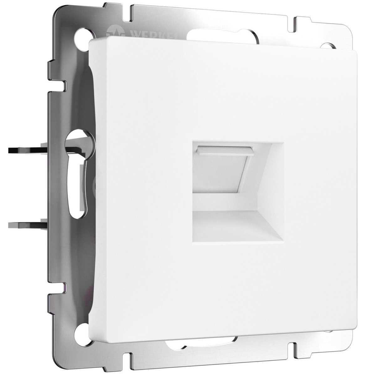 Электротовар Розетка Werkel Ethernet RJ-45 (белый матовый) W1181061 4690389192197 белый пластик
